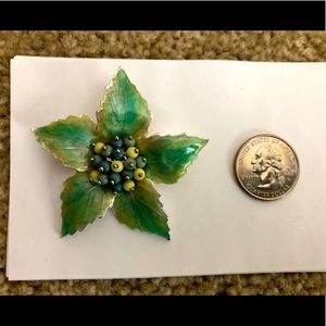 vintage floral brooch